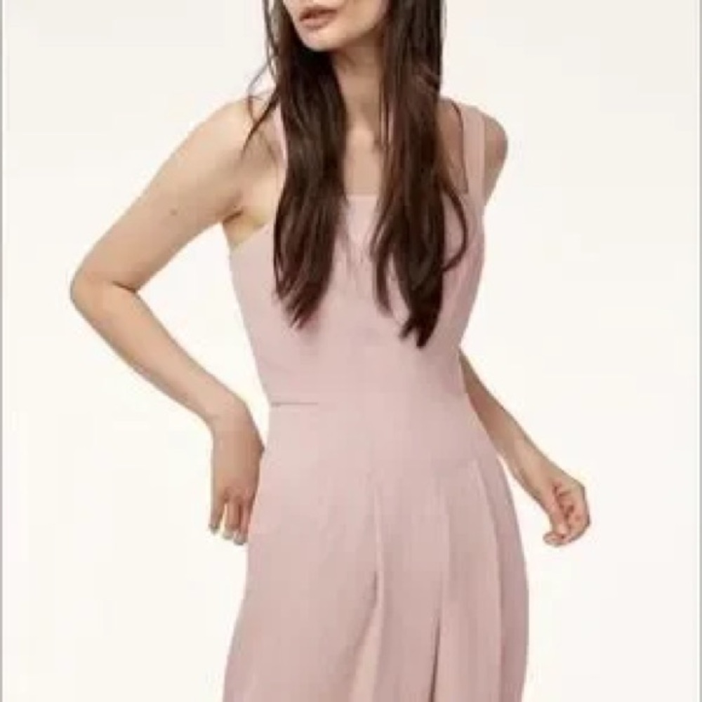 ARITZIA Linen Pink Jumpsuit